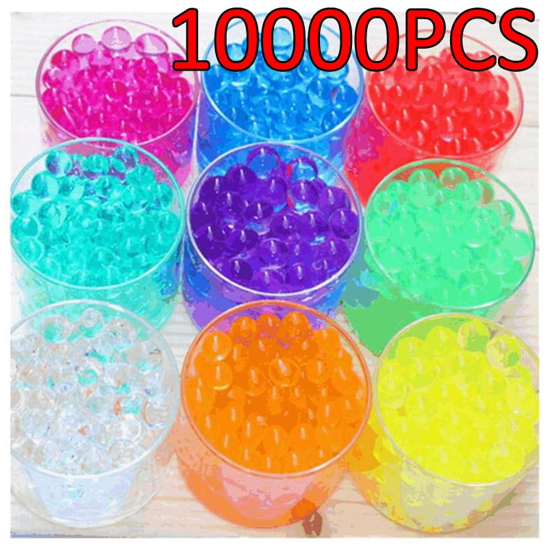Water Beads Blue Jelly Water Growing Balls Soft Water Gel Orbeez Beads Pearl Shaped for or Water Beads Pool,Kids Tactile Sensory Toys,Plants Vases,Party and Home Decoration,10000pcs 