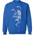 thumbnail image 2 of OXI Crewneck Sweatshirt - Oh Snap, Basic Casual Sweatshirts for Men's and Women Fleece Sweatshirt Long Sleeve - Royal Blue X-Large, 2 of 2