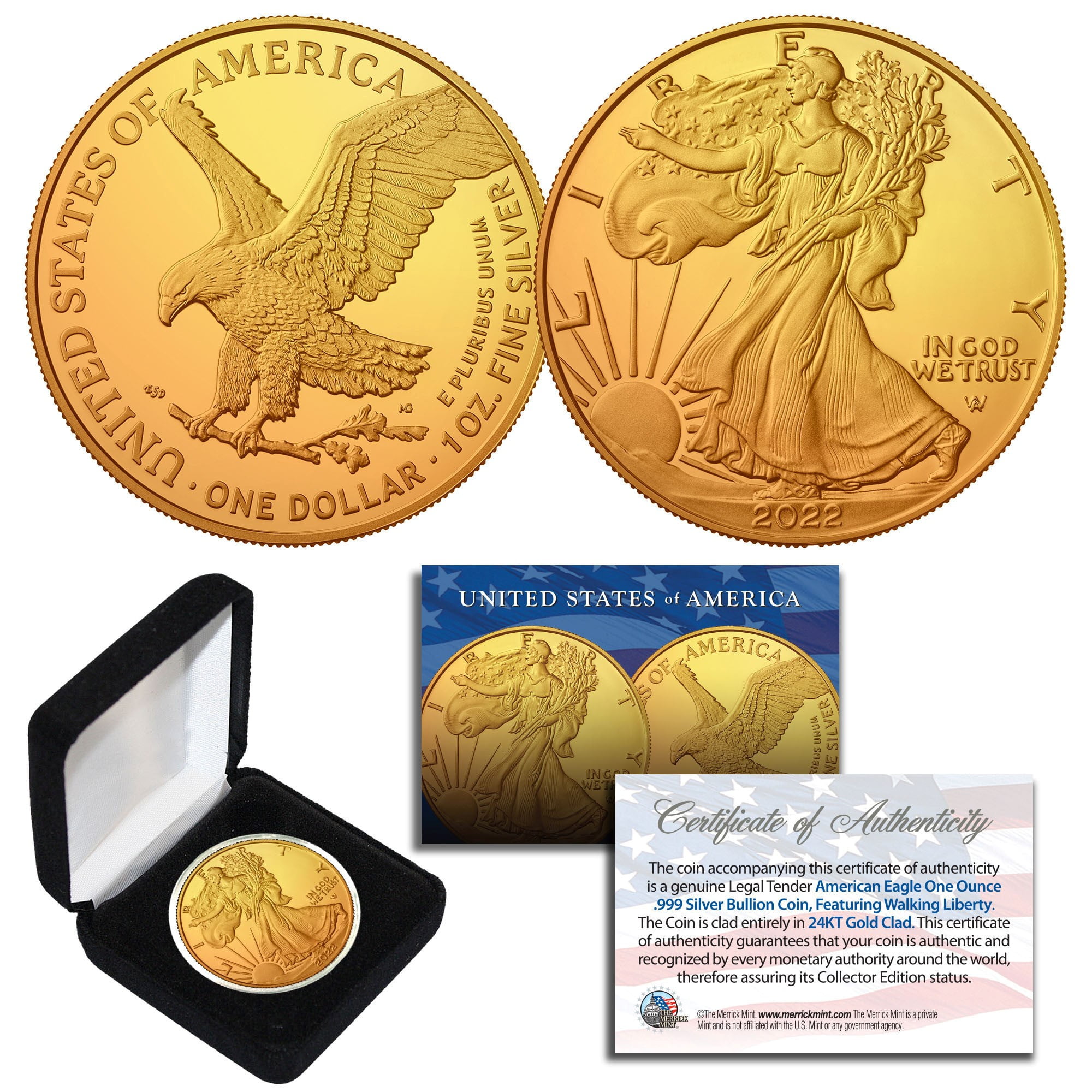 BLACK RUTHENIUM 1 oz .999 Fine Silver 2019 American Eagle US Coin w/ Deluxe Box 