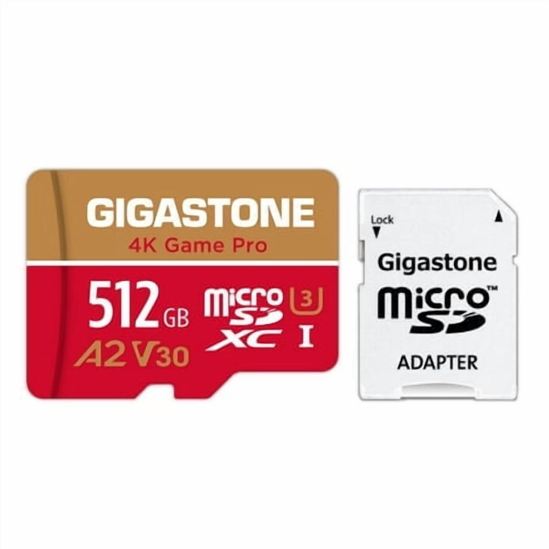 5-Yrs Free Data Recovery] Gigastone 512GB Micro SD Card, Game Pro