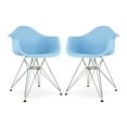 thumbnail image 6 of Modholic Eiffel Armchair With Steel Legs, Blue, 6 of 6