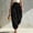 Black, variant on Womens Scrub Pants Cotton Linen Capri Ladies' Casual Lace Waist Elastic Waist Pants with Pockets Coffee XL