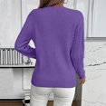 thumbnail image 2 of Womens Cable Knitted Sweaters Fall Winter 2026 Oversized Trendy Sweater Cozy Long Sleeve Crewneck Soft Pullovers,M, 2 of 3