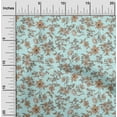 thumbnail image 1 of oneOone Cotton Poplin Pastel Mint Fabric Leaves & Floral Artistic Sewing Fabric By The Yard Printed Diy Clothing Sewing Supplies 56 Inch Wide, 1 of 4
