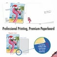 thumbnail image 3 of Pack of 12 Merry Christmas Greeting Cards (1 Design, 12 Cards) - Holiday Beach Animals Flamingo C8846EXSG-B12x1, 3 of 6