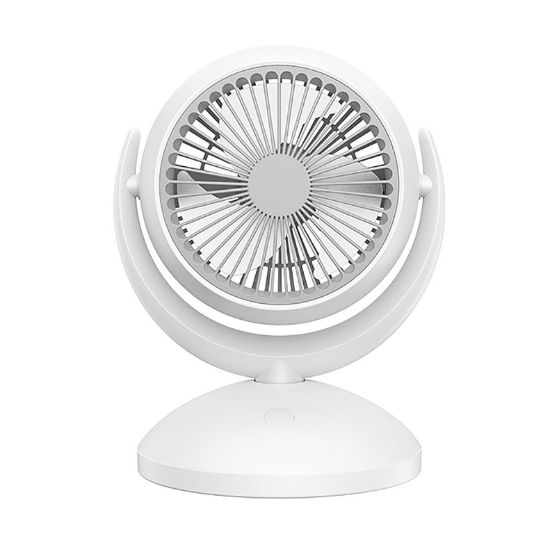 4-Speed Oscillating Table Fan with Adjustable Tilt,Desktop Fan With Remote, Oscillating  Fans For Home Bedroom, White 