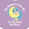 thumbnail image 4 of Inktastic Mamaw Grandma Loves Me Girls Boys Boys or Girls Baby Bib, 4 of 4