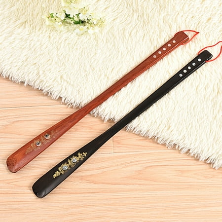 

Xgood 1Pcs Professional Wooden Long Handle Shoe Horn Lifter Shoehorn High quality 55cm oz