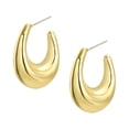 thumbnail image 1 of Pendientes de aro para mujer, accesorios de vestuario, joyería exquisita y sencilla, colgante para En forma de U 24x3cm, 1 of 9