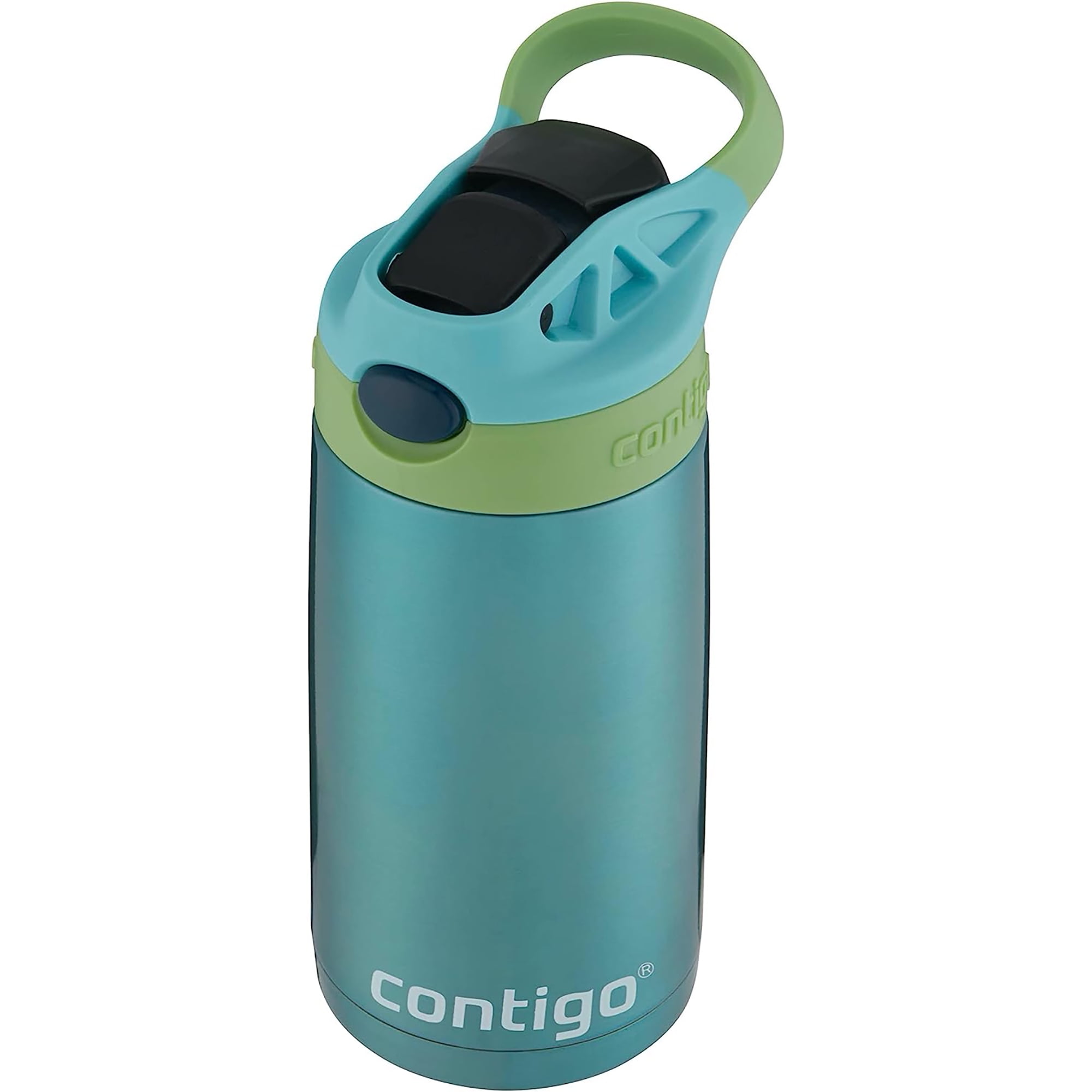 Contigo Kid's 13 oz. AutoSpout Straw Water Bottle - Blue Corn/Licorice 