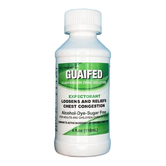 Guaifed Chest Congestion Relief Syrup | 4 fl oz Liquid Dosage