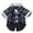 Navy Blue, variant on Harikaji Small Dog Tuxedo Outfit, Formal Dog Suit and Bandana Set, Dogs Prince Wedding Party Bow Tie Shirt Pet Wedding Attire for Small Medium Dogs Red Print S