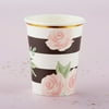 32 Pcs Floral Striped Paper Cups | Kate Aspen, Flower Disposable Drinkware Party Favor, Perfect for Parties, Birthdays, Weddings, Bridal Showers, Baby Showers, Anniversaries & More