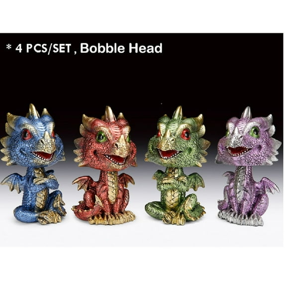 Dragon Bobbleheads 4 Piece Set