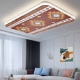 thumbnail image 2 of Southwest Fluorescent Light Covers for Ceiling Lights 4x2 feet,4 Pack Magnetic Light Filters for Classroom,Western Brown Beige Geometric Abstract Art Wooden Fluorescent Light Shade Panel for Office, 2 of 9