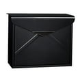thumbnail image 1 of DOLITY Post Box Large box Steel Lockable Outdoor Wall Mounted With Keys Black, 1 of 9
