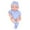Blue, variant on 7.48 Inch Soft Newborn Baby Dolls, Colorful Clothes Vinyl Baby Dolls Set, Funny Cute Baby Toy for Indoor Outdoor Supplies, Funny Cute Baby Dolls
