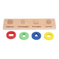 thumbnail image 1 of Shape Cognition Board, Early Educational Bright Colors Promote Intellectual Development Toddler Stacking Puzzle  For Home Toddler Stacking Puzzle, 1 of 8
