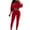 Red, variant on UAMVSH Cropped Jackets 2 Piece Outfits for Women Long Sleeve Zip up Coats with Stretchy Leggings Sets Classic Workout Tracksuit(LargeRed)