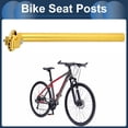 thumbnail image 3 of Poste de asiento de bicicleta Unique Bargains 27.2x350mm, tubo de asiento de bicicleta de aleación de aluminio tono dorado, ajustable de ángulo extra largo, 3 of 7