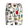 thumbnail image 4 of Yiaed Aabstract Eyes for Men's Soft Sleep Pajama Short Lounging Pajama Shorts-4X-Large, 4 of 8