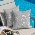 thumbnail image 4 of Throw Pillow Covers, Grey Spring Floral 16x16 Pillow Covers for Couch/Sofa/Bed, Elegant Pastoral Flowers Decorative Square Linen Cushion Pillowcase for Home Decor, 4 of 9