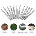 thumbnail image 2 of 1/8in Shank CNC Router Bit Flute Milling Cutter Engraving Carving Tool Set Tungsten Carbide End Mill Rotary Bits Tool for Wood Acrylic PVC Aluminum Steel, 2 of 7
