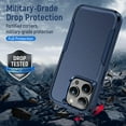thumbnail image 5 of Designed for iPhone 11 Pro Max Heavy Duty Case, Protection Shockproof Dropproof Dustproof Anti-Scratch Phone Case Cover for iPhone 11 Pro Max Heavy Duty Case, Navy Blue, 5 of 8