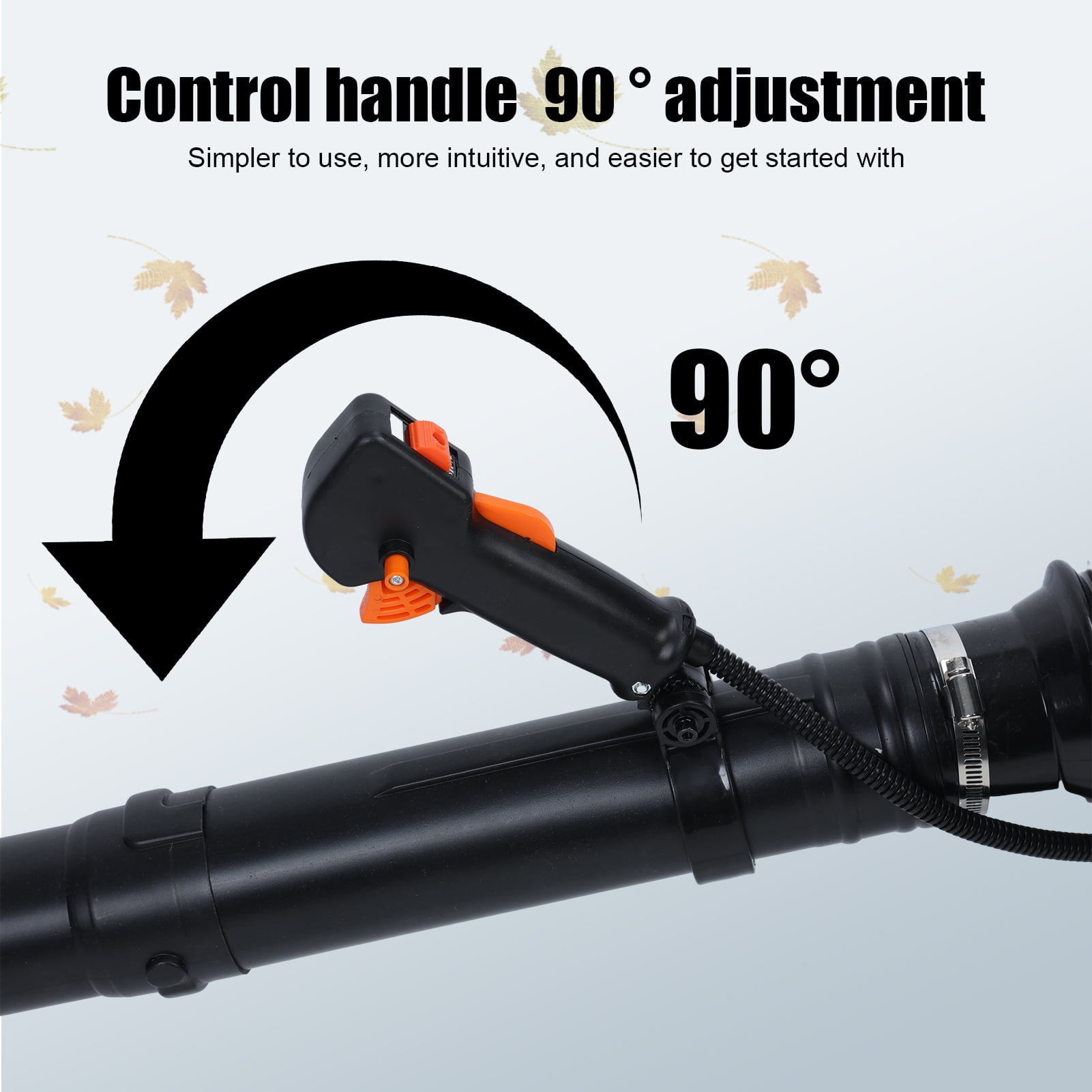 Wharick Leaf Blower for Lawn Care - Backpack Leaf Blower 63CC Gas Powered 2-Cycle Engine, 665CFM Strong Air Flow for Leaf, Sand, Gravel and Snow