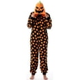 thumbnail image 4 of Just Love Adult Onesie Pumpkin Halloween Pajamas - Jack-O-Lantern (Small), 4 of 5