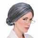 thumbnail image 2 of Hot Old Lady Abuela Postizos Damas Gris Corto Elegante Peluca Cosplay, 2 of 9