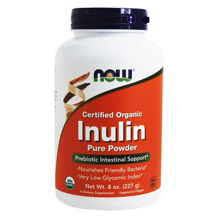 NOW Foods Inulin Prebiotic Fos Powder Now Foods 8 Ounce