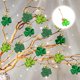 thumbnail image 5 of Jumpingount 12 Uds. De adornos para el Día de San Valentín para árbol, Día de San Patricio, porche, patio trasero, jardín, trébol, buena Ropa, zapatos y accesorios Miscelánea verde claro, 5 of 6