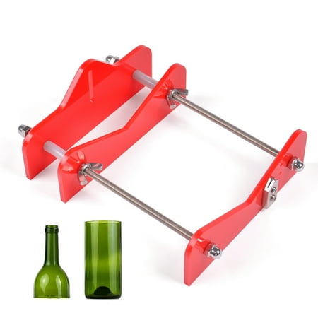 Glass Bottle Cutter Acrylic DIY Bottle Cutting Tool with Sandpaper for Wine Beer Bottles Mason (Best Glass Cutter For Wine Bottles)