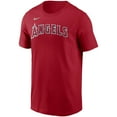 thumbnail image 2 of Men's Nike Red Los Angeles Angels Team Wordmark T-Shirt, 2 of 3