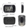 thumbnail image 3 of Distance Pedometer with Lanyard 7 Days Memory Steps Burning Calories Walking Distance Miles Kilometers LCD Pedometer, 3 of 7