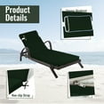 thumbnail image 2 of SDJPOI Outdoor Chaise Lounge Cushion, 72×21×3in Patio Chair Cushion for Pool Beach（Dark Green）, 2 of 6