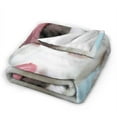 thumbnail image 2 of Kll Fleece Blanket Plush Throw Blanket Puppy Licks Nose,Soft Fuzzy Cozy Flannel Blanket For Couch Sofa Bed.(60"X50"), 2 of 9