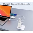 thumbnail image 2 of USB C Charger 45W Dual Port USB C Fast Charger GaN Fast Charing Block Foldable Type C Wall Charger Compact Cell Phone Wall Charger for  15  Pro  Air S24/S23/S22  Tab, 2 of 13