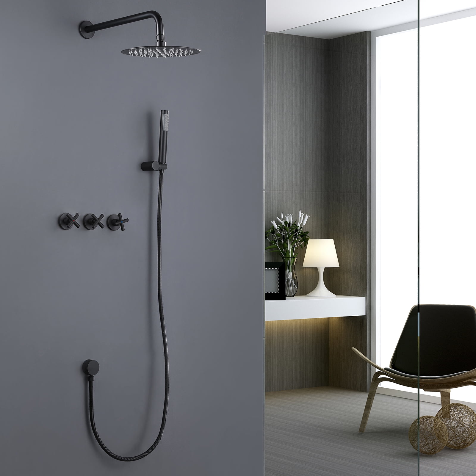 Complete Shower Faucet Set with Rough-In Valve RB1186 – Rbrohant