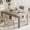 Gray, variant on EastVita 63in Dining Table for 4-6 Farmhouse Dinner Kitchen Table for 4 with Large Tabletop Rectangular Dining Room Table for Kitchen Living Room Easy Assembly Retro Brown/Thickened Tabletop