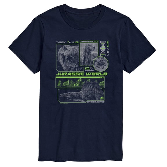 Jurassic World: Rebirth - Dinosaur DNA Digital Men's Short Sleeve Graphic T-Shirt