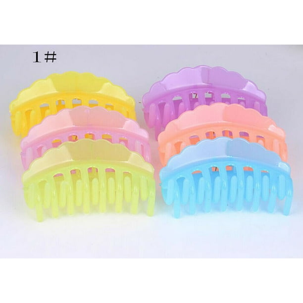 612 Pack Women Plastic Hair Claws Hair Clips Jumbo Various Styles