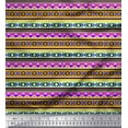 thumbnail image 1 of Soimoi Crepe Silk Fabric Aztec Geometric Print Fabric by the Yard 42 Inch Wide, 1 of 1