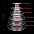 thumbnail image 2 of 6 Tiers Round Macaron Tower Stand Cake Stand Cake Display Rack For Wedding Birthday Decor, 2 of 5
