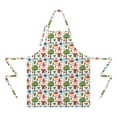thumbnail image 2 of White Christmas Gnome Apron-Garden Aprons for Women with Pockets-Cotton Linen Waterproof Kitchen Cooking Gardening Aprons Adjustable for Kitchen,Cooking,BBQ and Salon 32"x27", 2 of 7