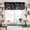 Green, variant on Spring Floral Kitchen Curtain Valances for Windows Farmhouse Short Curtains, Black Farmhouse Botanical Watercolor Rod Pocket Valance Curtain for Bedroom Cafe Living Room 42"x12"