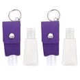 thumbnail image 1 of EeaseMX 2 juegos de botella desinfectante portátil y funda para botella, bolsa de almacenamiento de PU para botella de perfume, 1 of 8