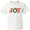 thumbnail image 3 of Inktastic Joy Christmas Ornament with Candy Cane Stripes Youth T-Shirt, 3 of 5