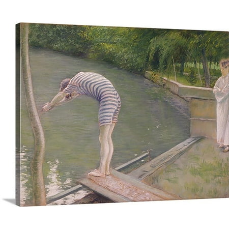 Great BIG Canvas Premium Thick-Wrap Canvas entitled The Bather, or The Diver, 1877 (oil on